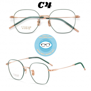 Gọng kính kim loại mã 6109